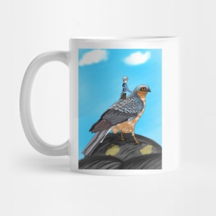 Riding on a Peregrine Falcon Mug